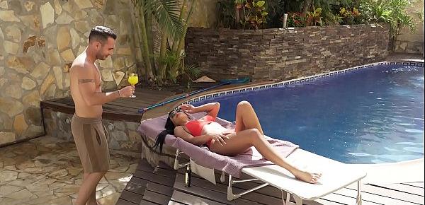  Karups - Horny MILF Shalina Devine Gets Fucked By The Pool Boy
